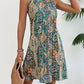 Vibrant Geometric Print Tunic Dress - Elegant Halter Neck, Sleeveless, Polyester, Machine Washable, Perfect for Summer - Womens Clothing