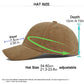 Retro Faux Suede Baseball Cap for Men and Women Hip Hop Cap with Adjustable Strap